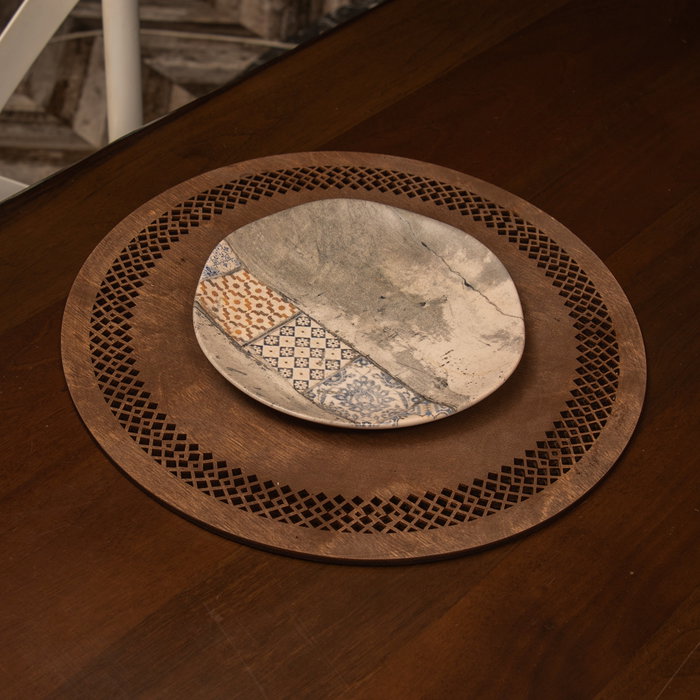 Hermia Seljuk Wenge - Juego de 4 Salvamanteles de Madera Hermia Seljuk Wenge - Juego de 4 Salvamanteles de Madera
